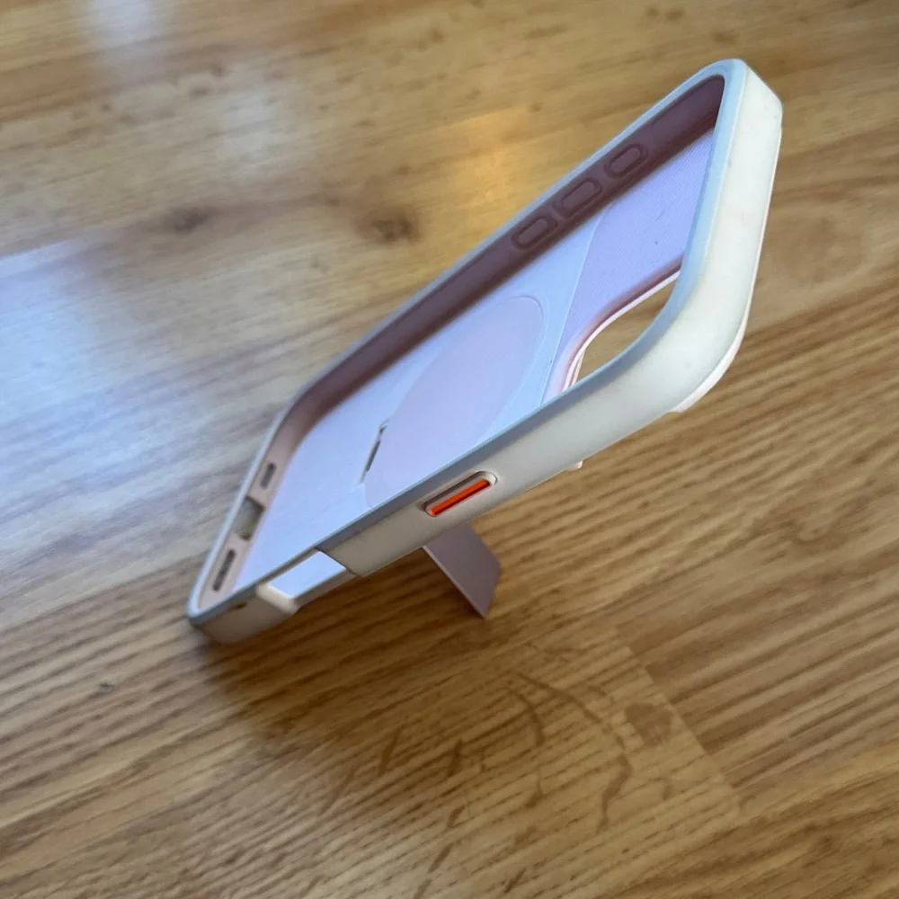 iPhone 16 Pink Phone Case with Stand